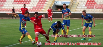 Boluspor hazırlık maçında KVC Westerlo ile 2-2 berabere kaldı