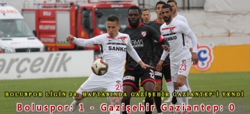 Boluspor ligin 30. haftasında Gazişehir Gaziantep'i yendi