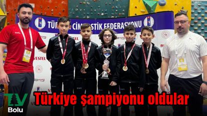 Türkiye şampiyonu oldular