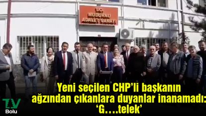 Mudurnu Belediyesi'ni kazanan CHP'li Doğan Onurlu, AK Parti'nin adayına küfür etti: G.telek!